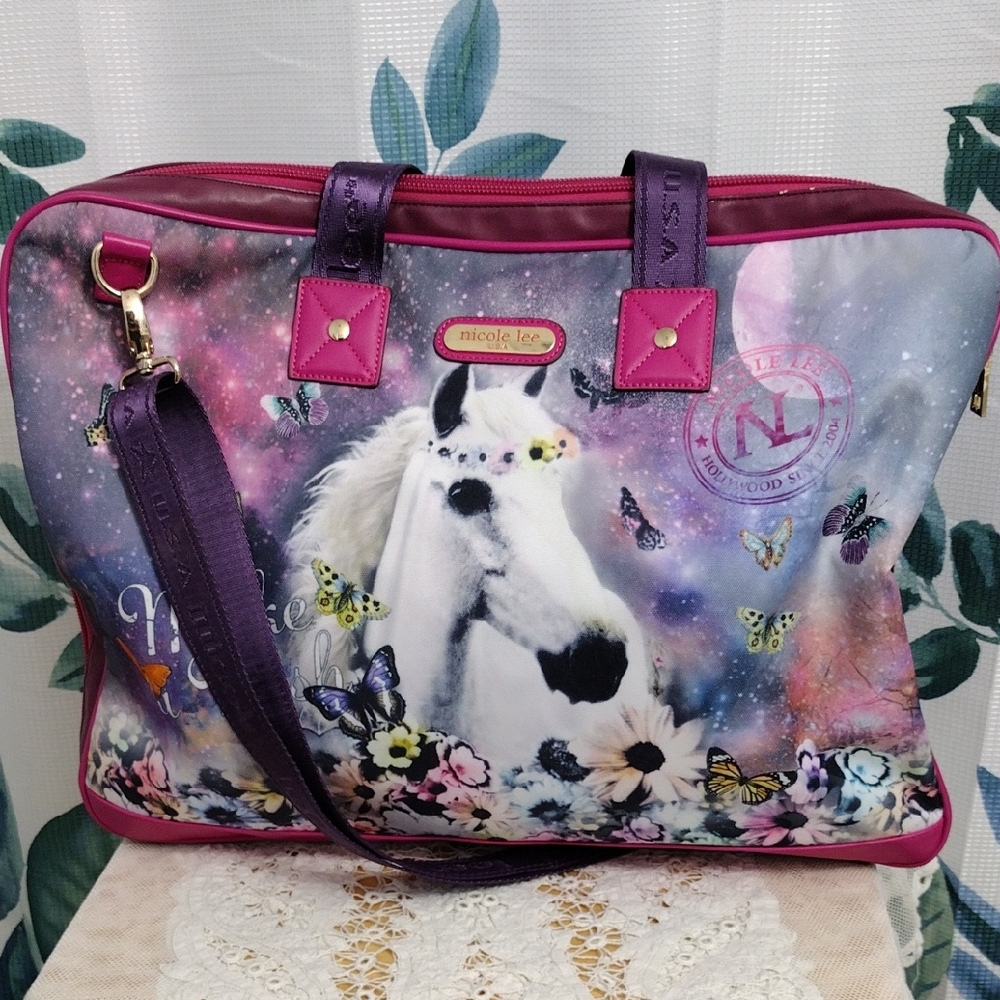Nicole Lee Purple and Pink Women's Bag